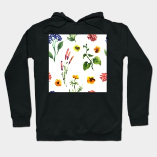 Seamless plants pattern. Floral decorative illustration Hoodie